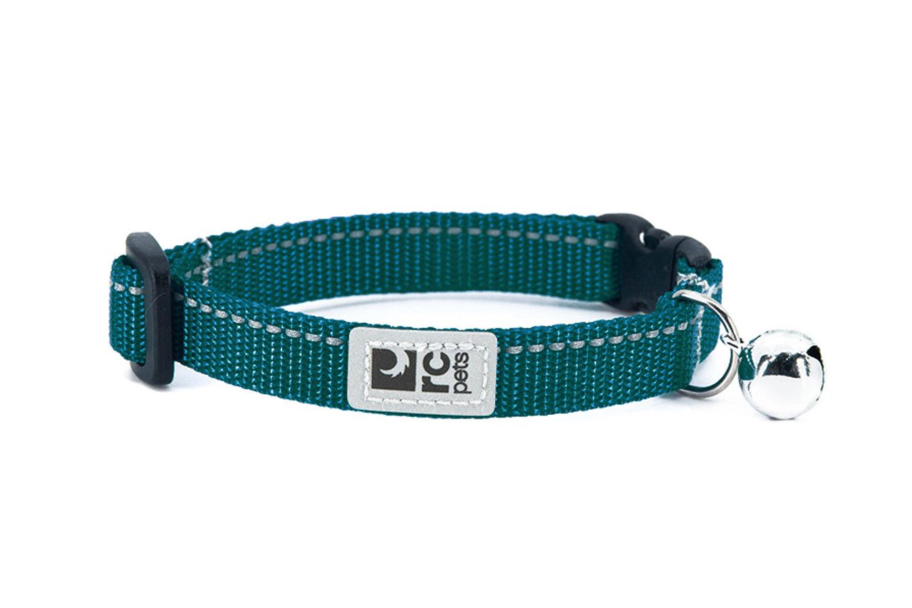 RC PETS - Dark Teal Primary Kitty Breakaway Collar, Size: One Size