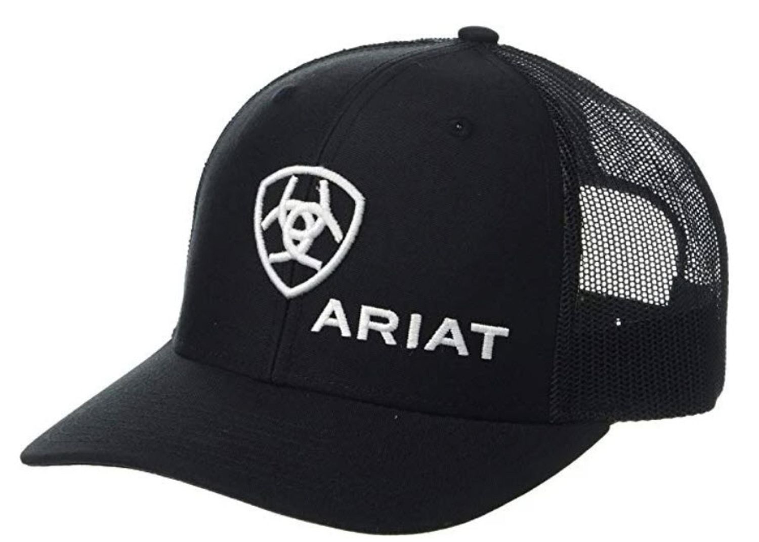 ARIAT - Black Signature Logo Shield Cap, Size: One Size