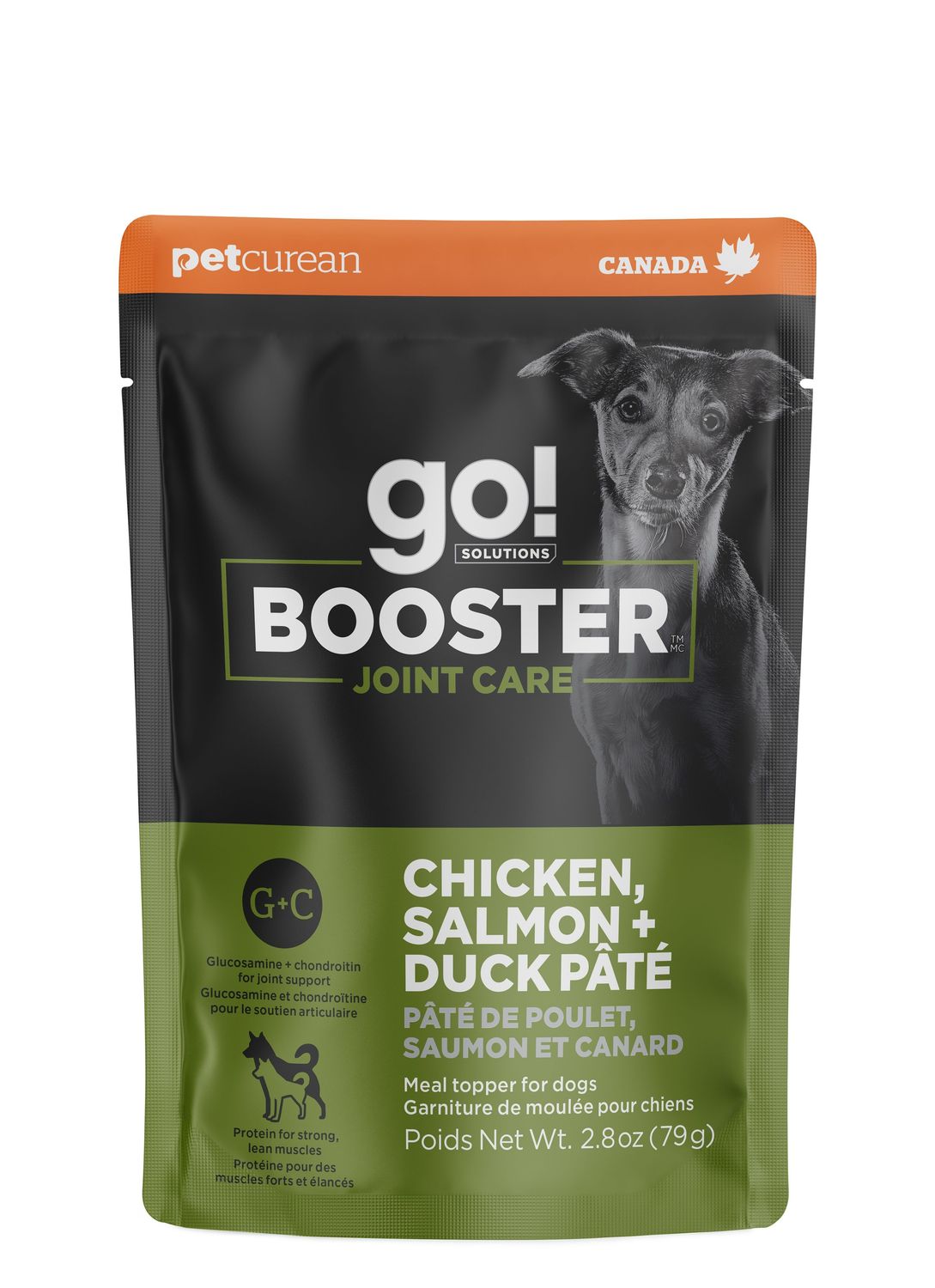 PETCUREAN - GO! Joint Care Chicken, Salmon &amp; Duck Pâté Booster, Flavour: Poulet, Saumon et Canard, Size: 2.8oz