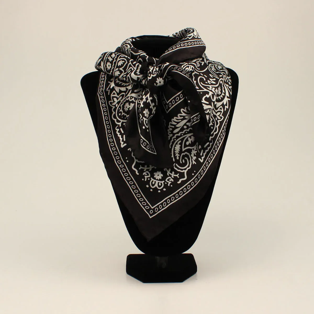 M&amp;F WESTERN - Black Silk Wild Rag Bandana