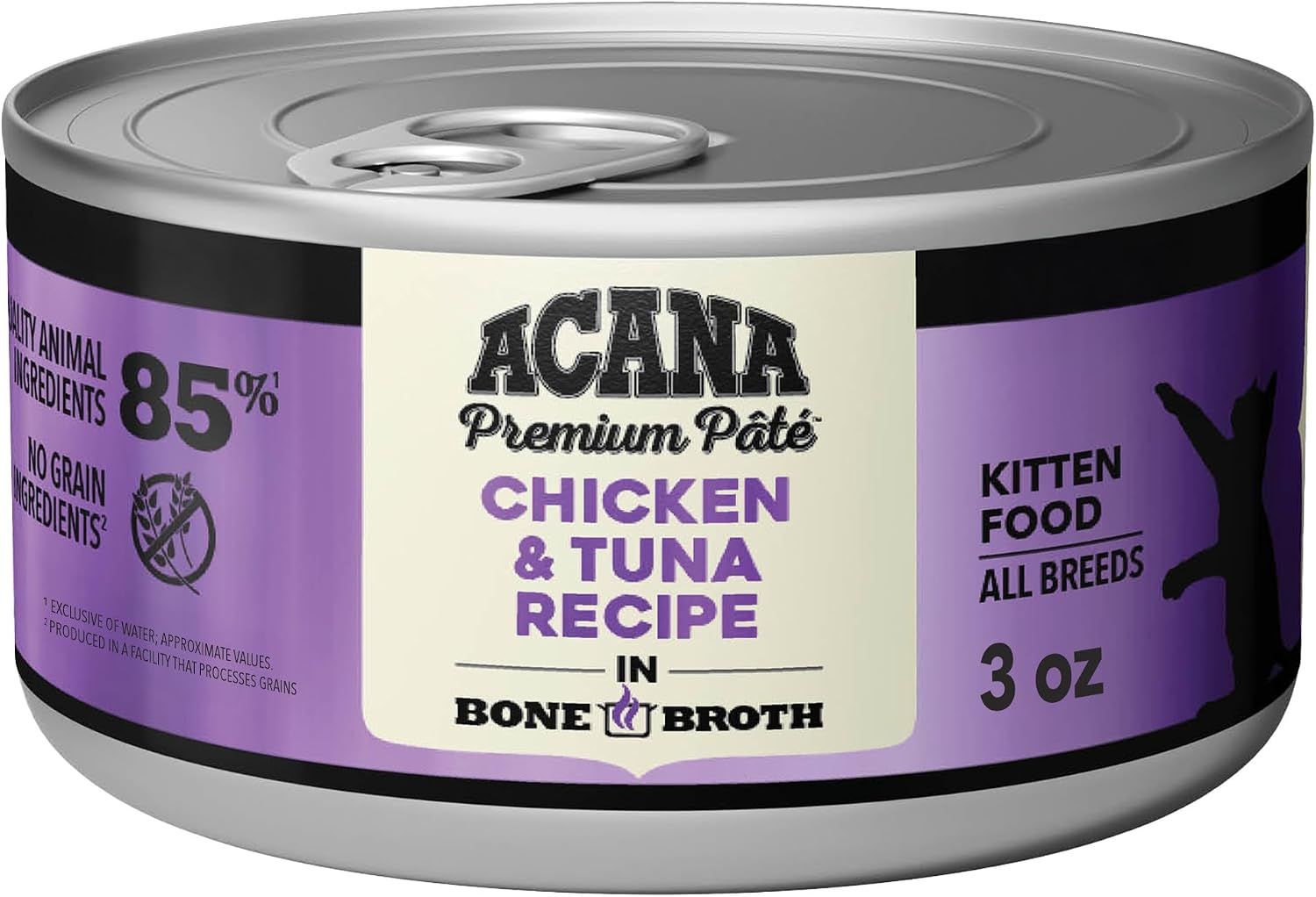 ACANA - Premium Pâté Chicken &amp; Tuna Kitten Recipe, Flavour: Poulet &amp; Thon, Size: 85g