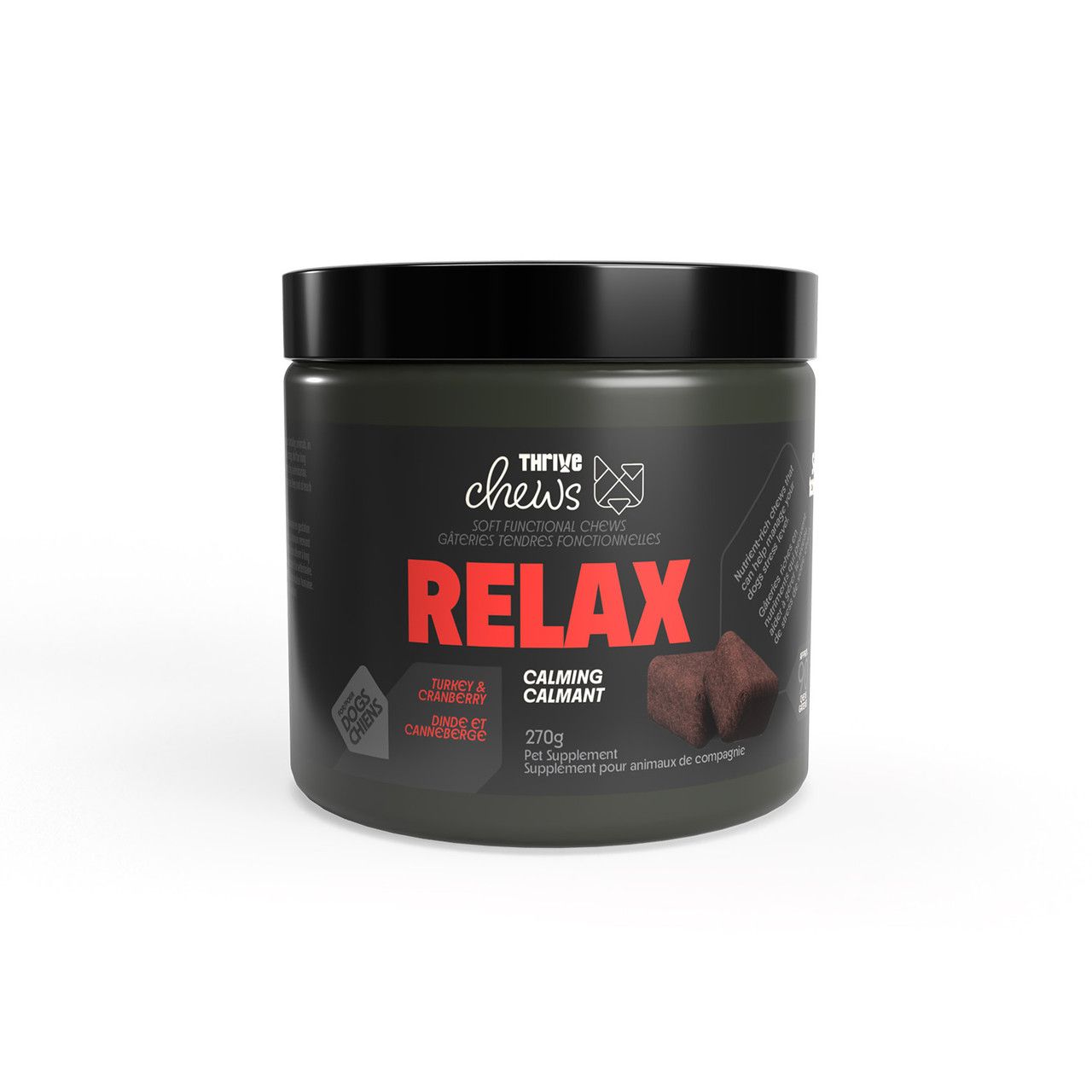 THRIVE - Relax Calming Aid Soft Functionnal Chews, Format: 270g