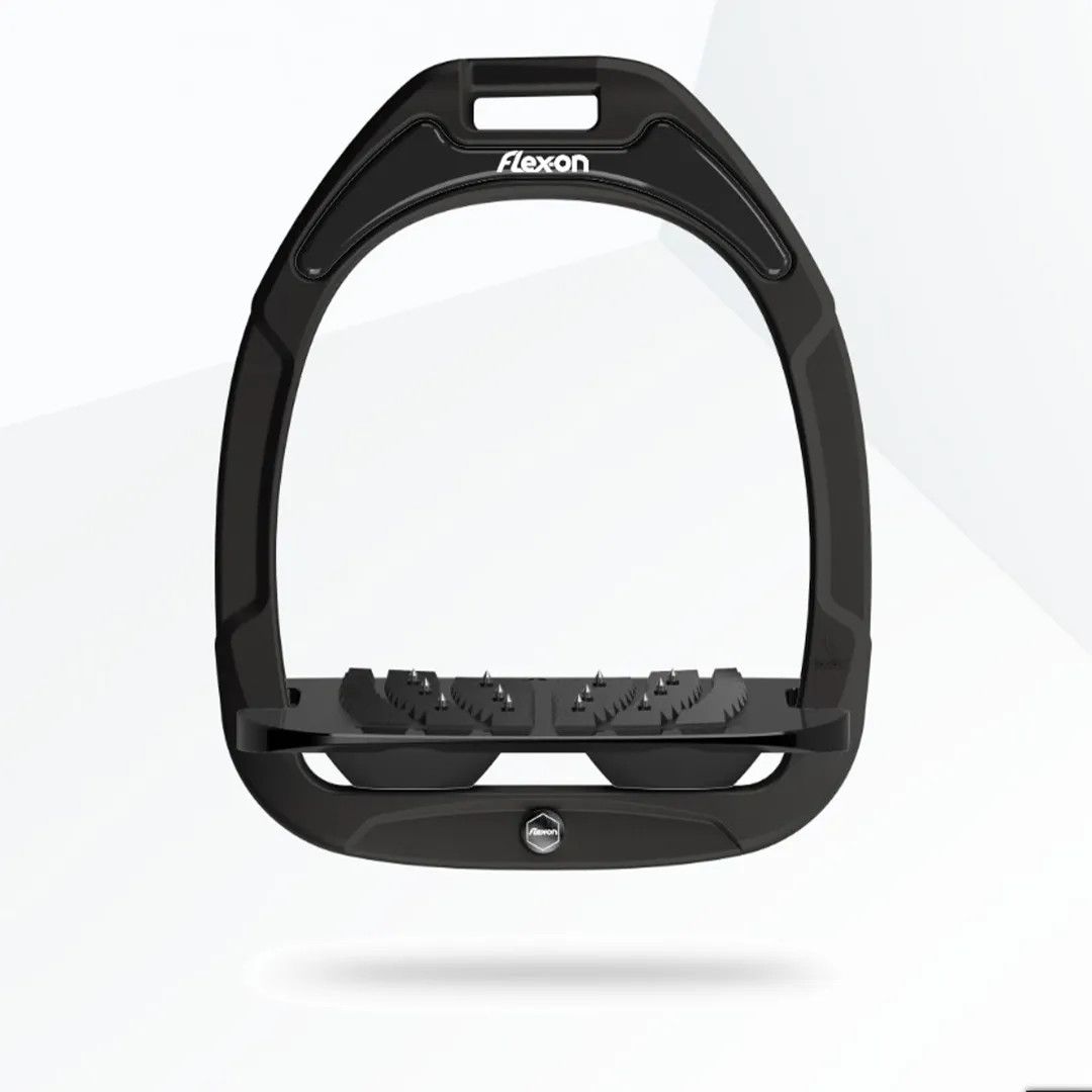 FLEX-ON - GC2 Stirrups, Type de Plancher: Incliné Ultra Grip Noir, Absorption des Chocs: Noir, Magnet: Noir