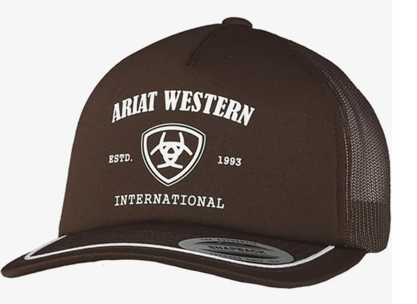 ARIAT - Trucker International Brown Mesh Cap, Size: O/S