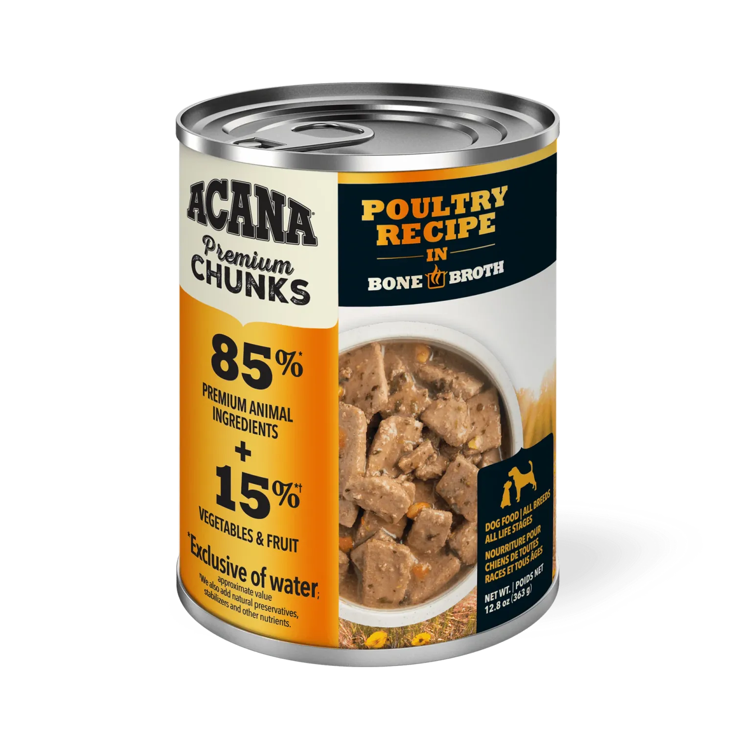 ACANA - Premium Chunks Chicken Recipe in Bone Broth, Size: 12.8oz