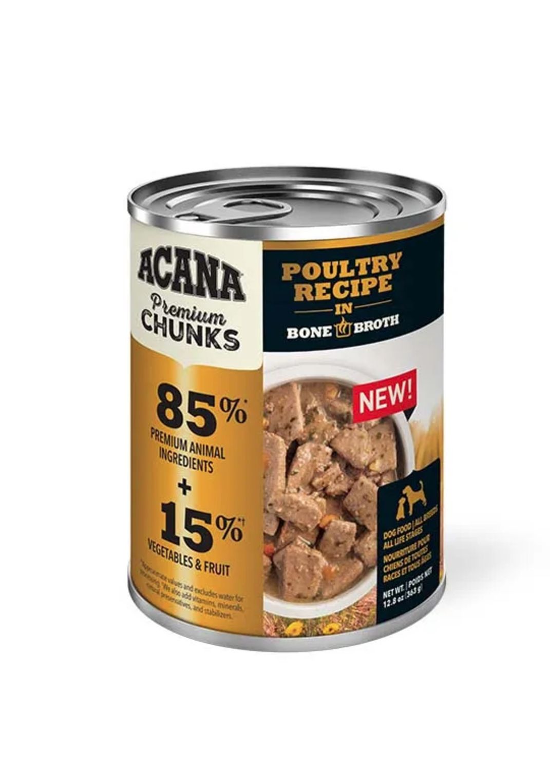 ACANA - Premium Chunks Chicken Recipe in Bone Broth, Size: 12.8oz