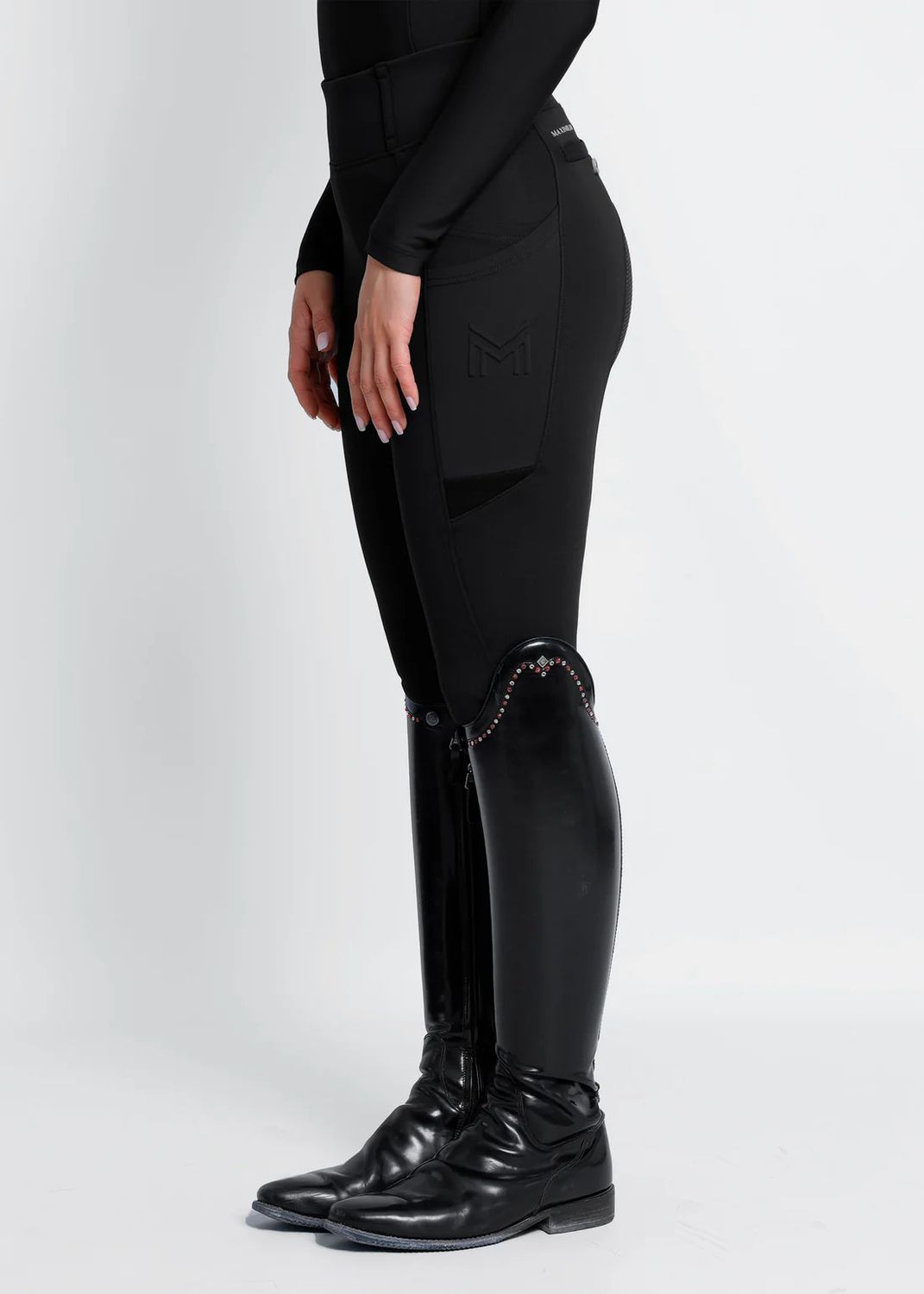 MAXIMILIAN EQUESTRIAN - Tech Riding Leggings Black, Grandeur: Petit