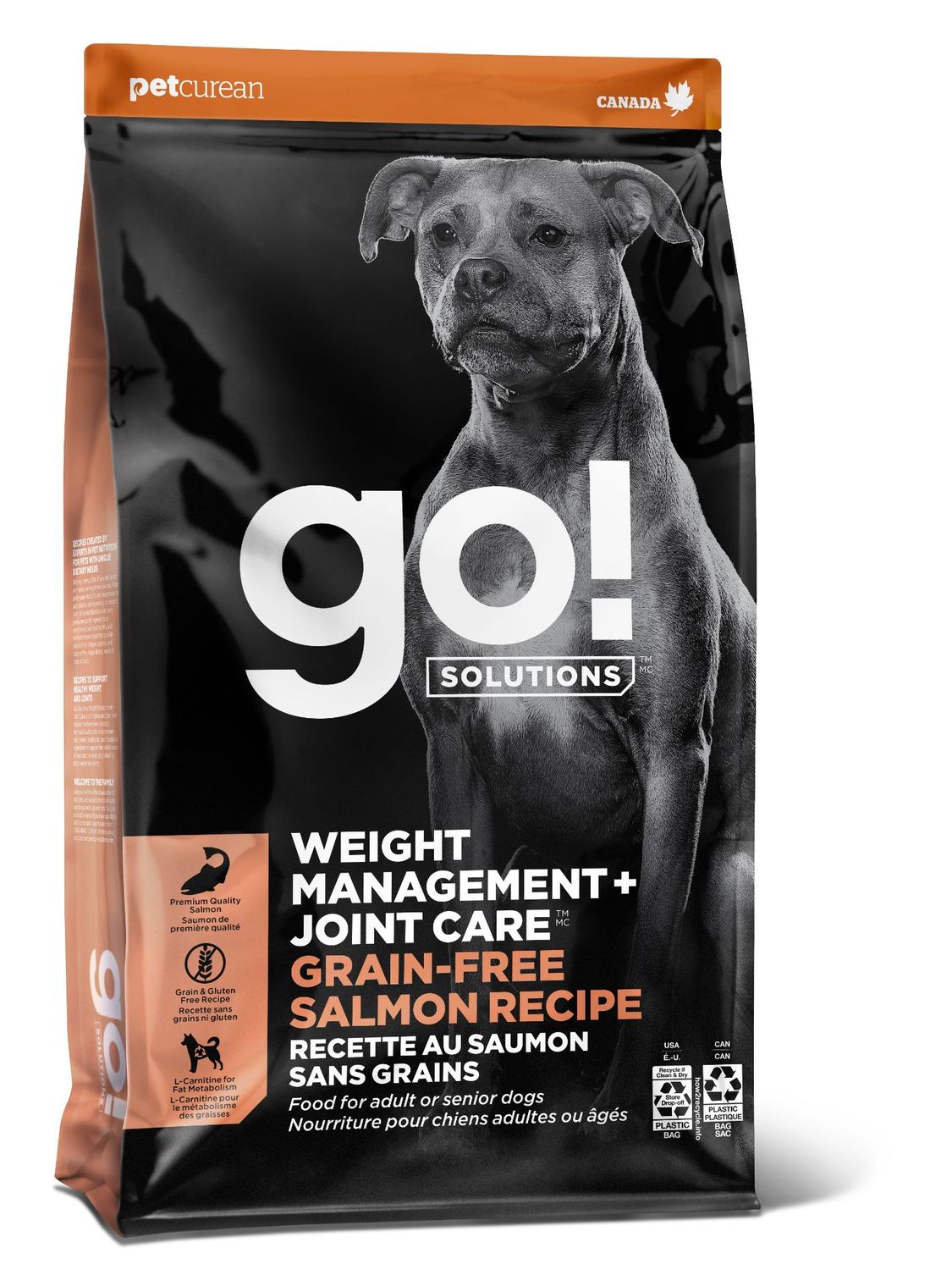 PETCUREAN - GO! Solutions Weight Management + Joint Care Salmon Grain-, Format: 3.5lbs