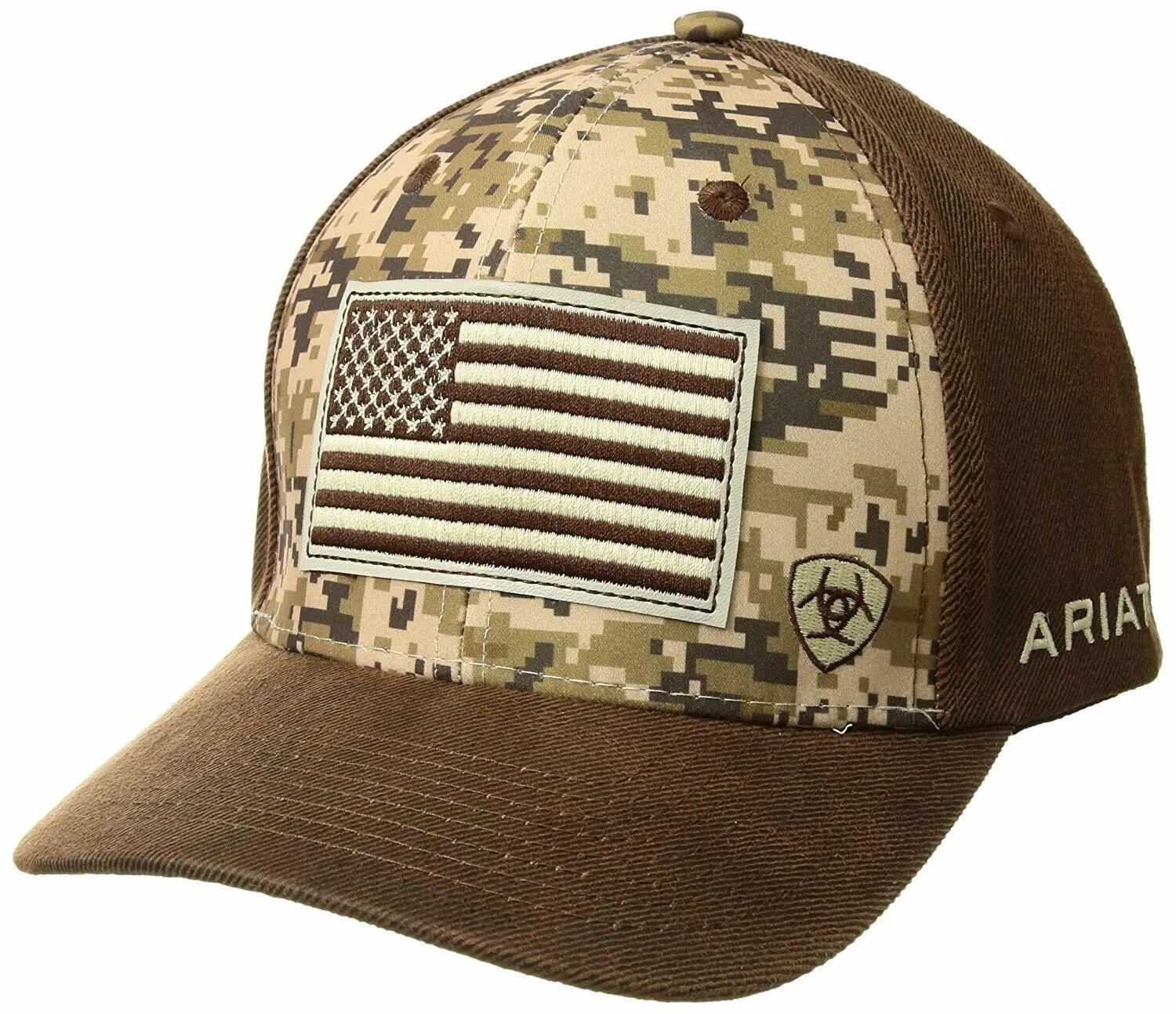 ARIAT - Digital Camo American Flag SnapBack Cap