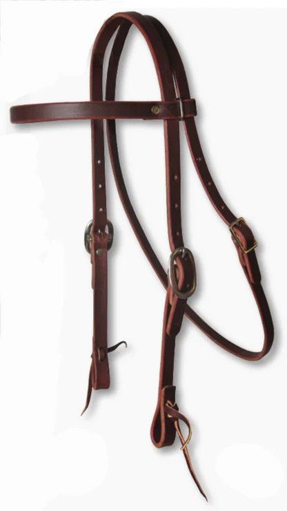 PROFESSIONAL'S CHOICE - Pony Latigo Browband Headstall, Colour: Burgundy
