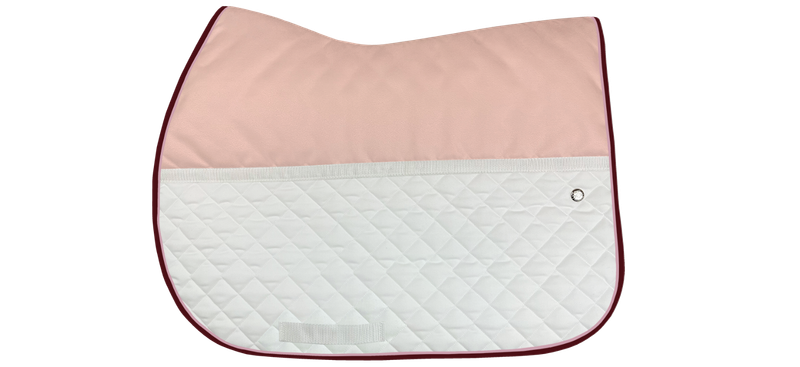 OGILVY EQUESTRIAN - Baby Pink and White Jump FrictionFree Pad