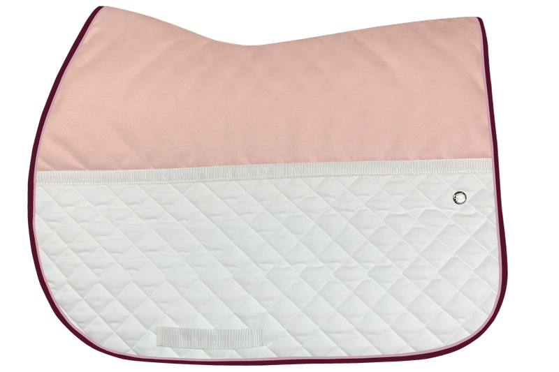 OGILVY EQUESTRIAN - Baby Pink and White Jump FrictionFree Pad