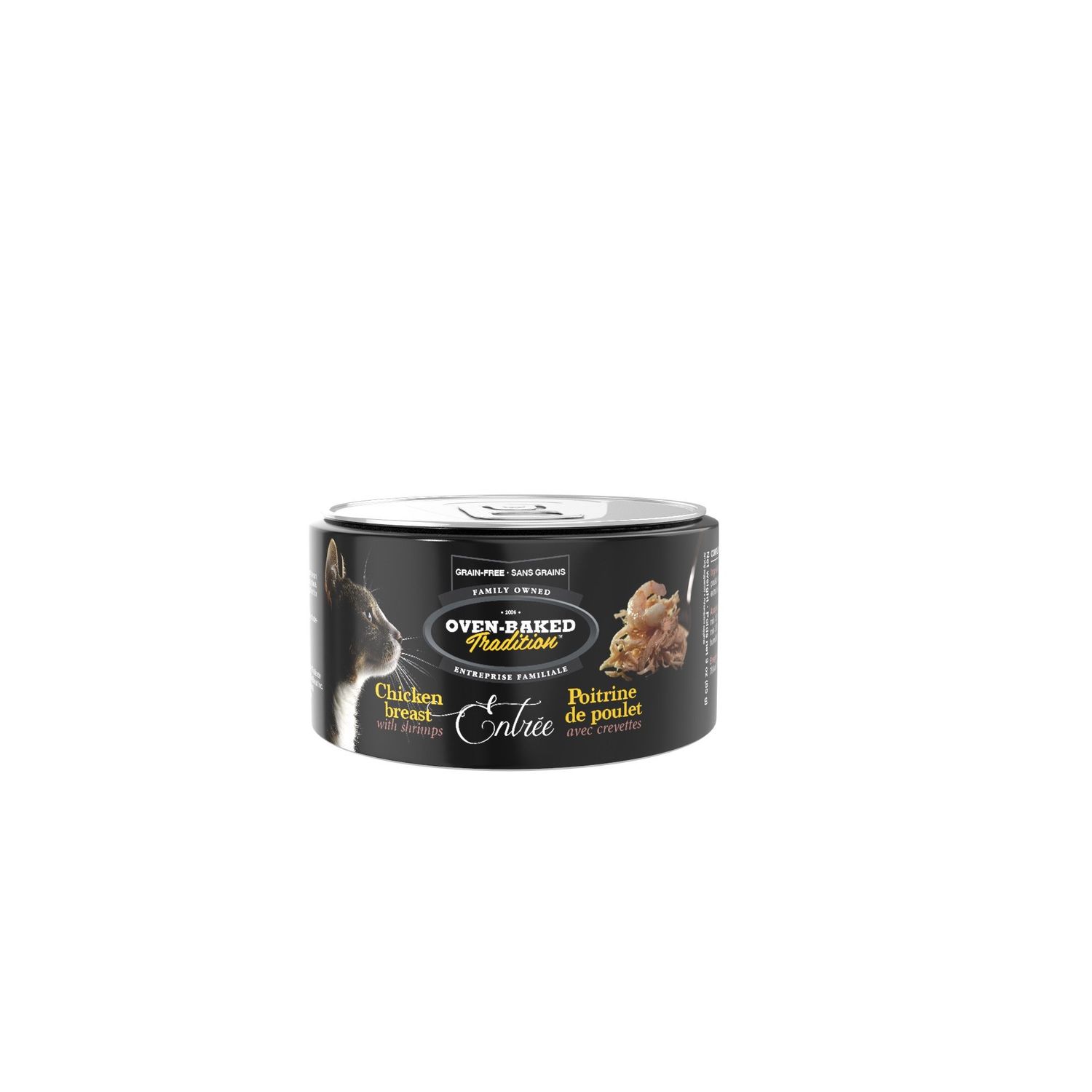 OVEN-BAKED TRADITION - Grain-Free Entrée Chicken Breast &amp; Shrimps for Cats, Size: 3oz