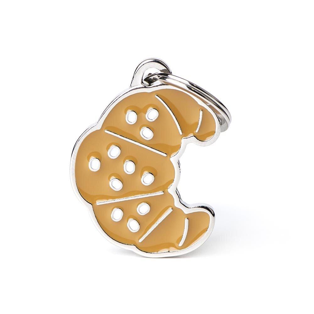 MYFAMILY - Food Croissant ID Tag, Size: 27mm x 35mm