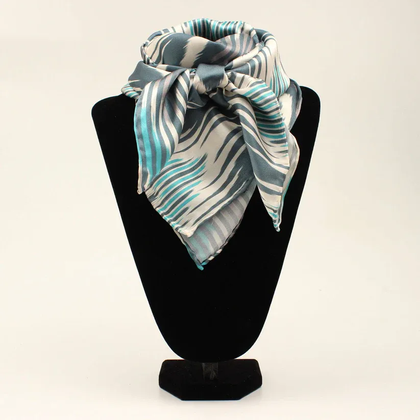 WILD RAG - Blue Chevron Pattern Wild Rag