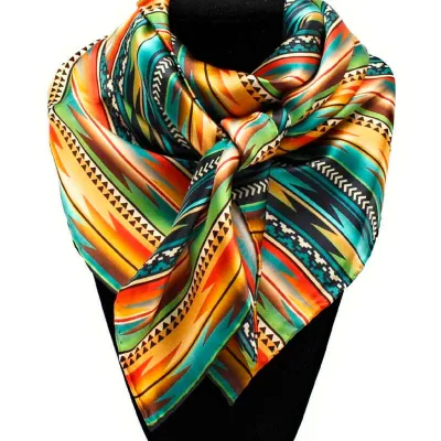 WILD RAG - Aztec Pattern Multi Wild Rag Scarf