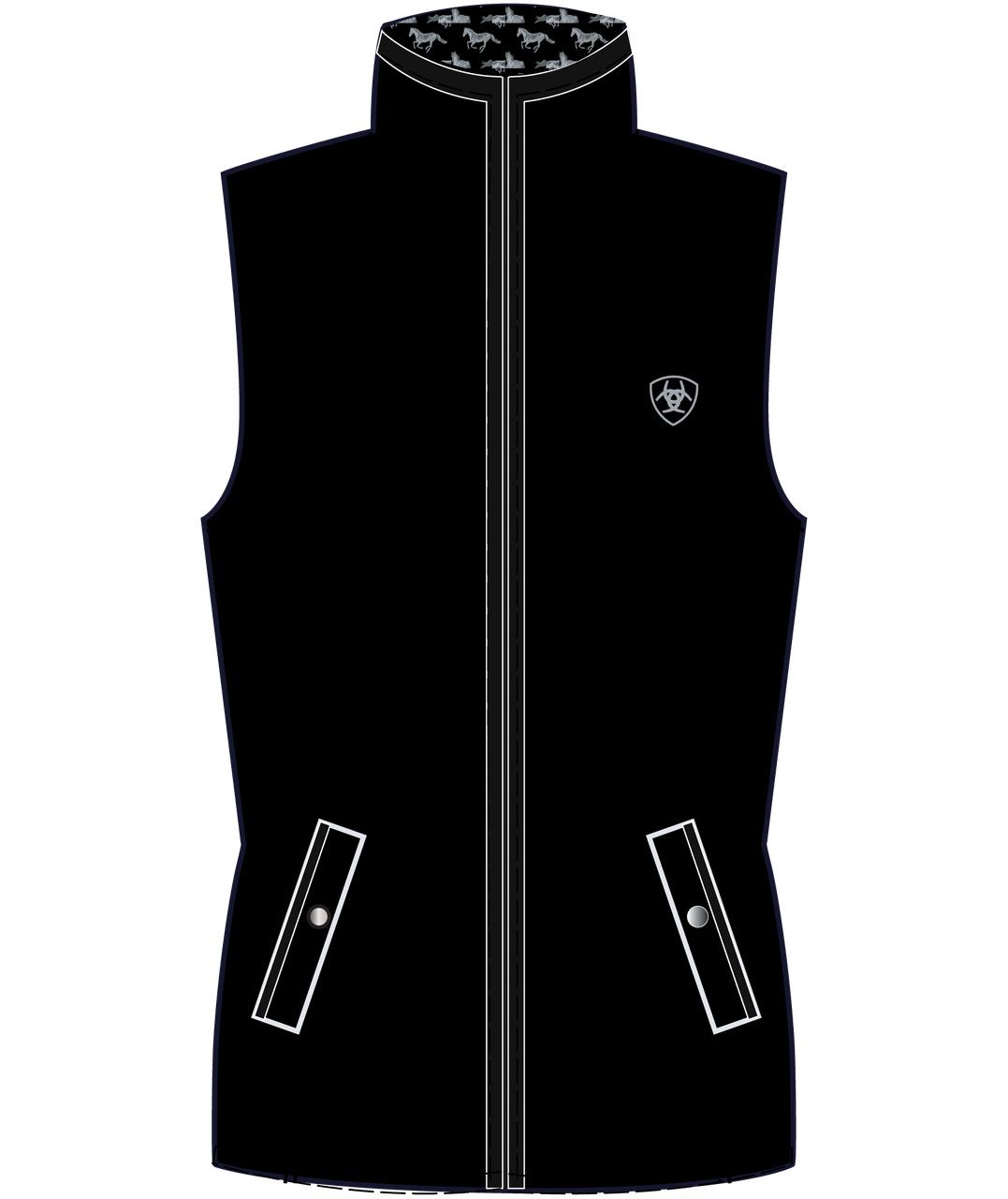 ARIAT - Ashley 2.0 Insulated Vest Black, Size: xsmall