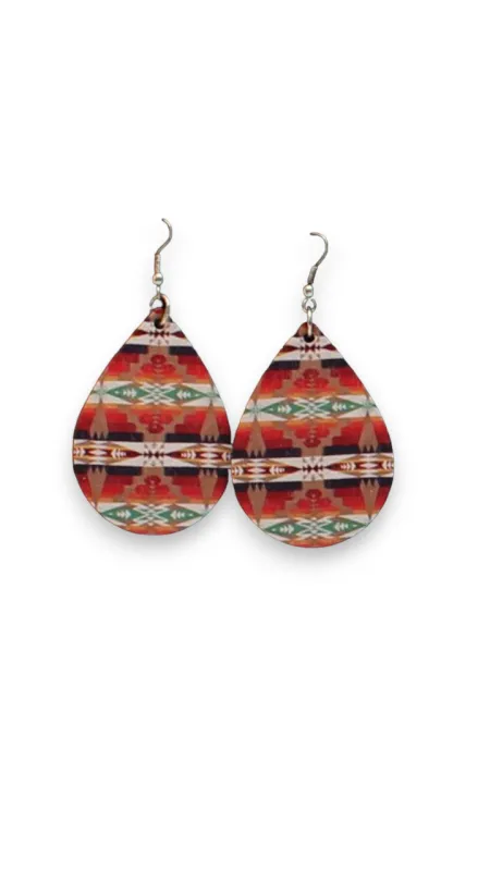 M&amp;F WESTERN - Aztec Tear Drop Earrings