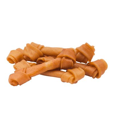 ROLLOVER - Knotted Porkhide Chews