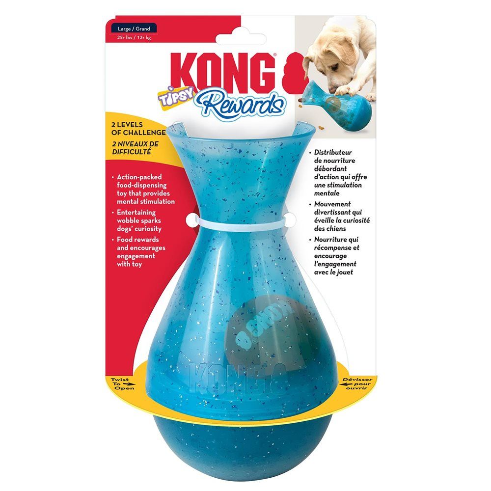 KONG - Tipsy Rewards Food/Treat Dispenser, Size: Small (10'')