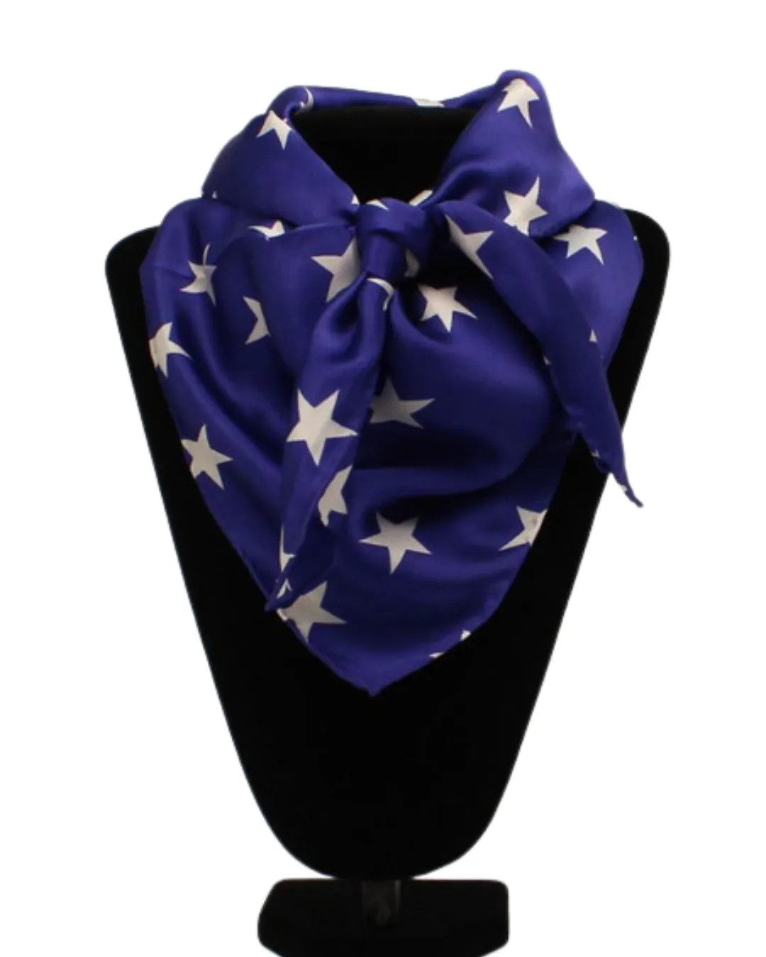 WILD RAG - Smooth Luxurious Stars Blue Wild Rag