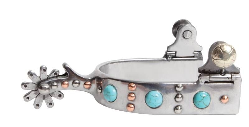 PROFESSIONAL'S CHOICE - Turquoise Dot Spur-Ladies / Youth, Type: Femme/Jeunes