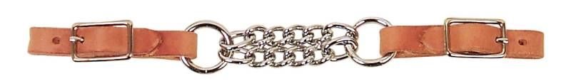 PROFESSIONAL'S CHOICE - Double Chain Curb Strap, Colour: Naturel