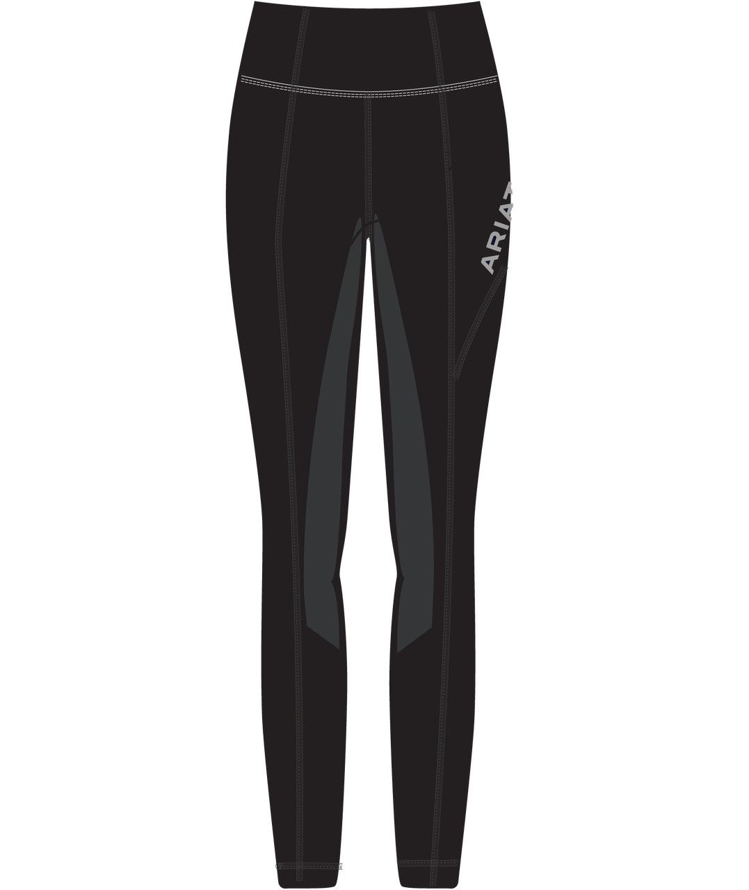 ARIAT - Venture 2.0 Thermal Full Seat Tight Black, Size: 7