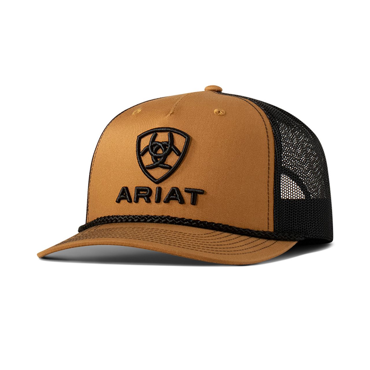 ARIAT - Camel Brown Embroided Logo Cap