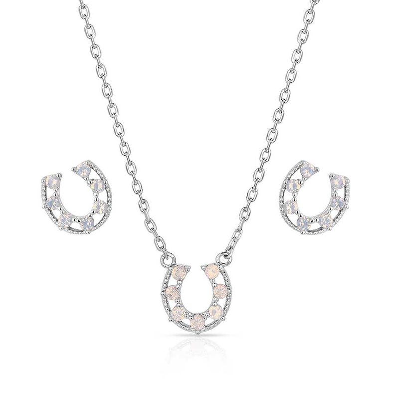 MONTANA SILVERSMITHS - Delicate Glamour Horseshoe Jewelry Set