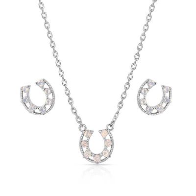 MONTANA SILVERSMITHS - Delicate Glamour Horseshoe Jewelry Set