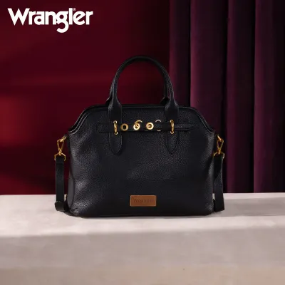 WRANGLER - Top Handle Black Tote / Crossbody