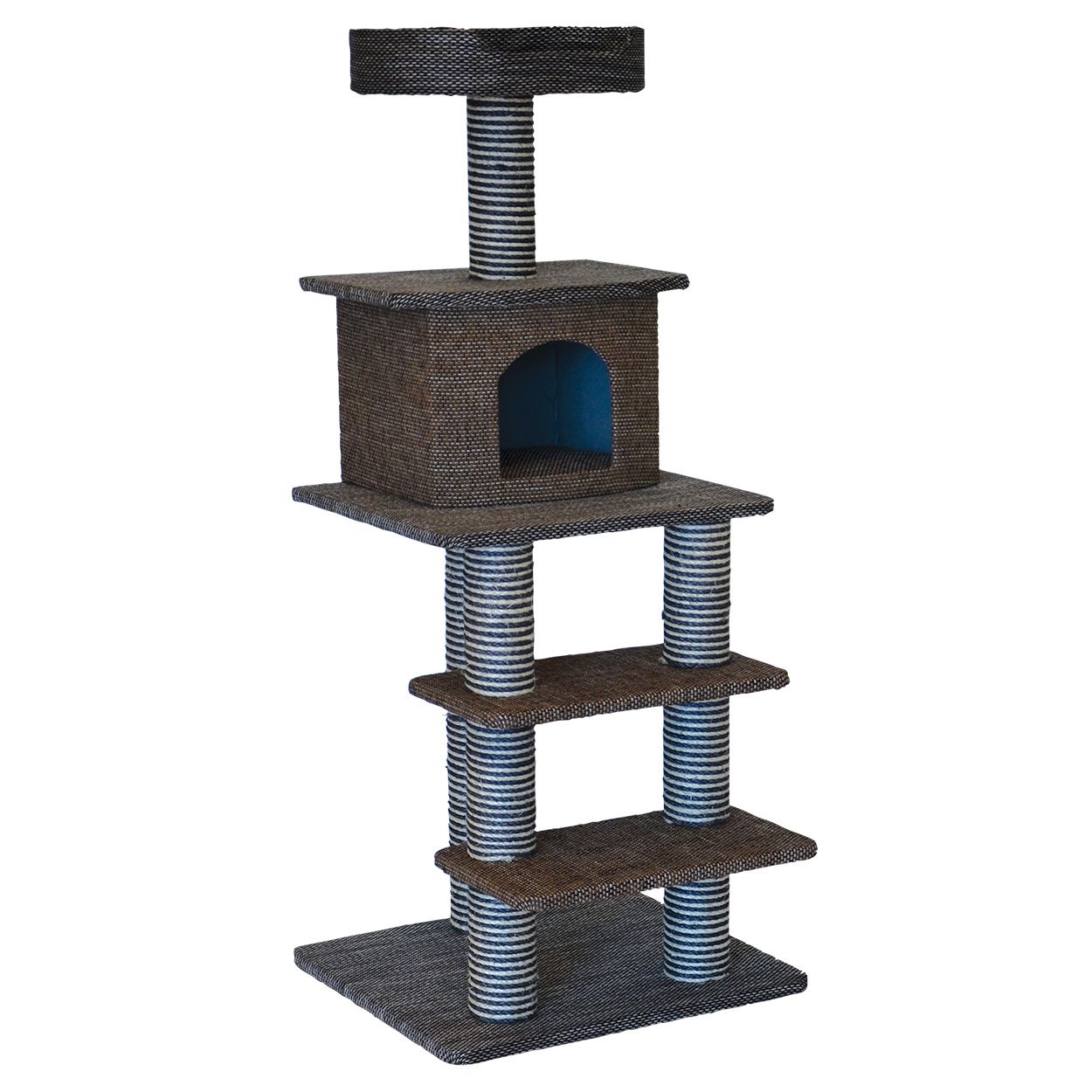 ANIMAL TREASURE - Scratcher Multi Level 51'' Cat Tree, Size: 51''