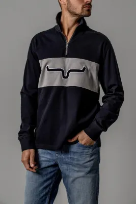 KIMES RANCH - Razor Rugby Black Quarter Zip