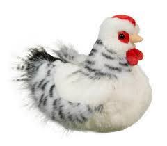 DOUGLAS - Salty Black &amp; White Sussex Hen, Size: 9''