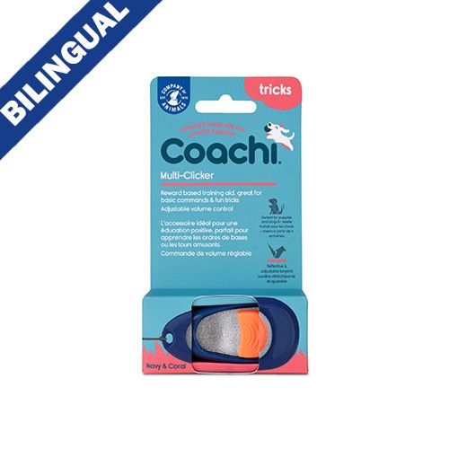 COMPANY OF ANIMALS - Coachi Dog Training Clicker, Color: Coral