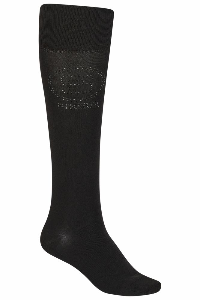 PIKEUR - Knee Socks Studs Sports, Size: 35/37, Color: Noir