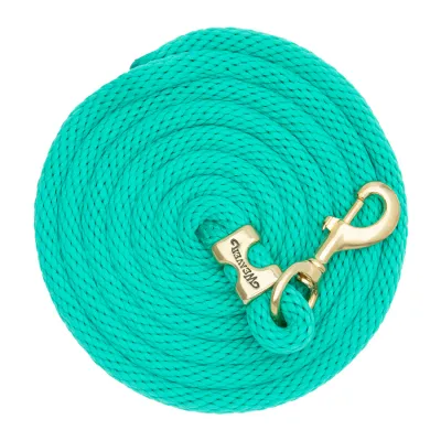 WEAVER - Poly Lead Emerald Green Rope with Brass Snap