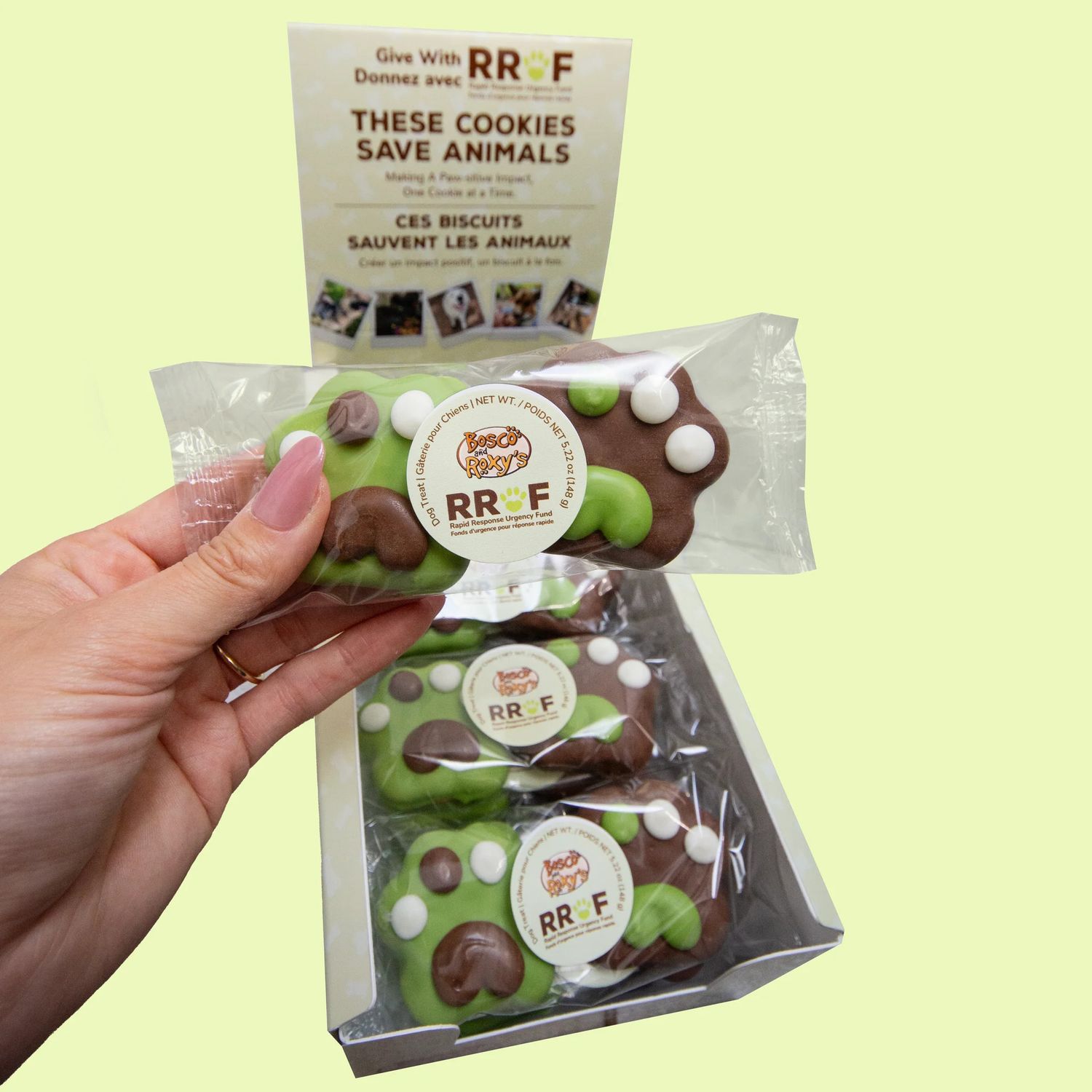 BOSCO &amp; ROXY'S - Prepackaged RRUF Sharing is Caring Mini Paws, Format: 2Pack