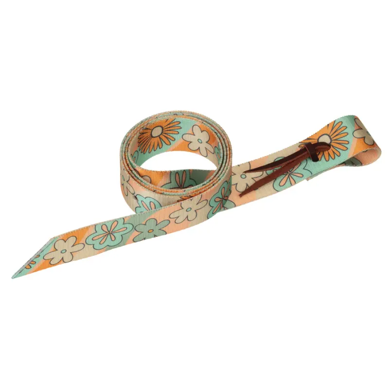 WEAVER - Patterned Tie Strap Retro Flower w/Holes