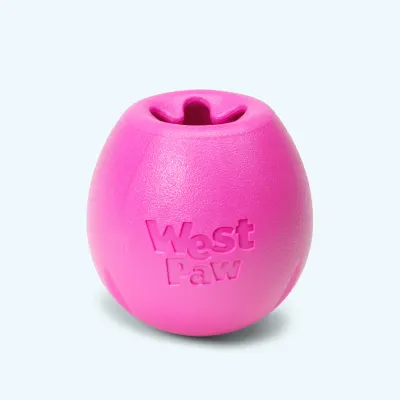 WEST PAW - Hot Pink Rumbl Treat Toy