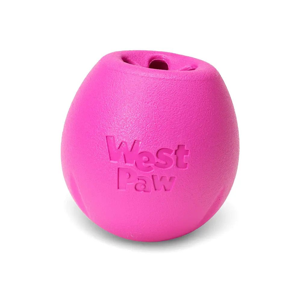 WEST PAW - Hot Pink Rumbl Treat Toy, Size: Small 3.5''