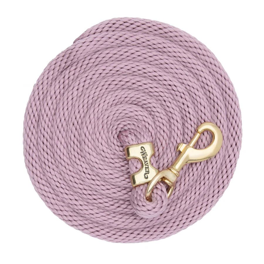 WEAVER - Poly Lead Violet Rope with Brass Snap WEAVER - Poly Lead Violet Rope with Brass Snap, Size: 10pieds