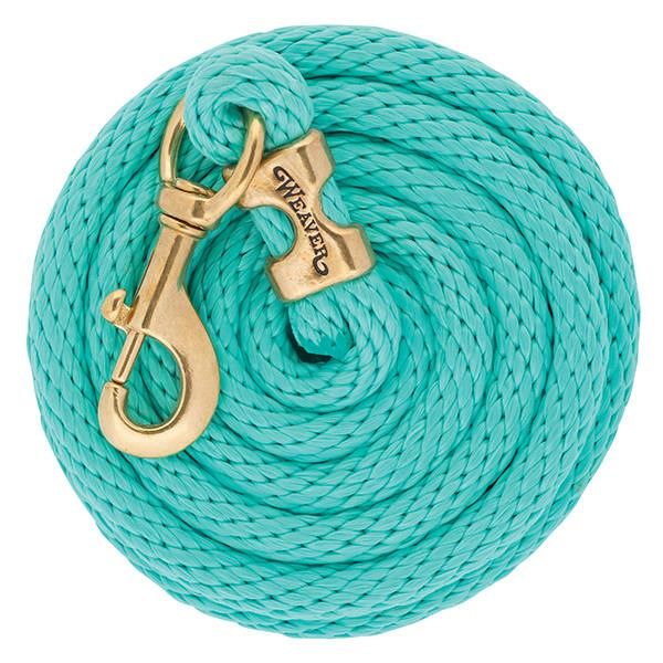 WEAVER - Poly Lead Mint Rope with Brass Snap, Size: 10pieds