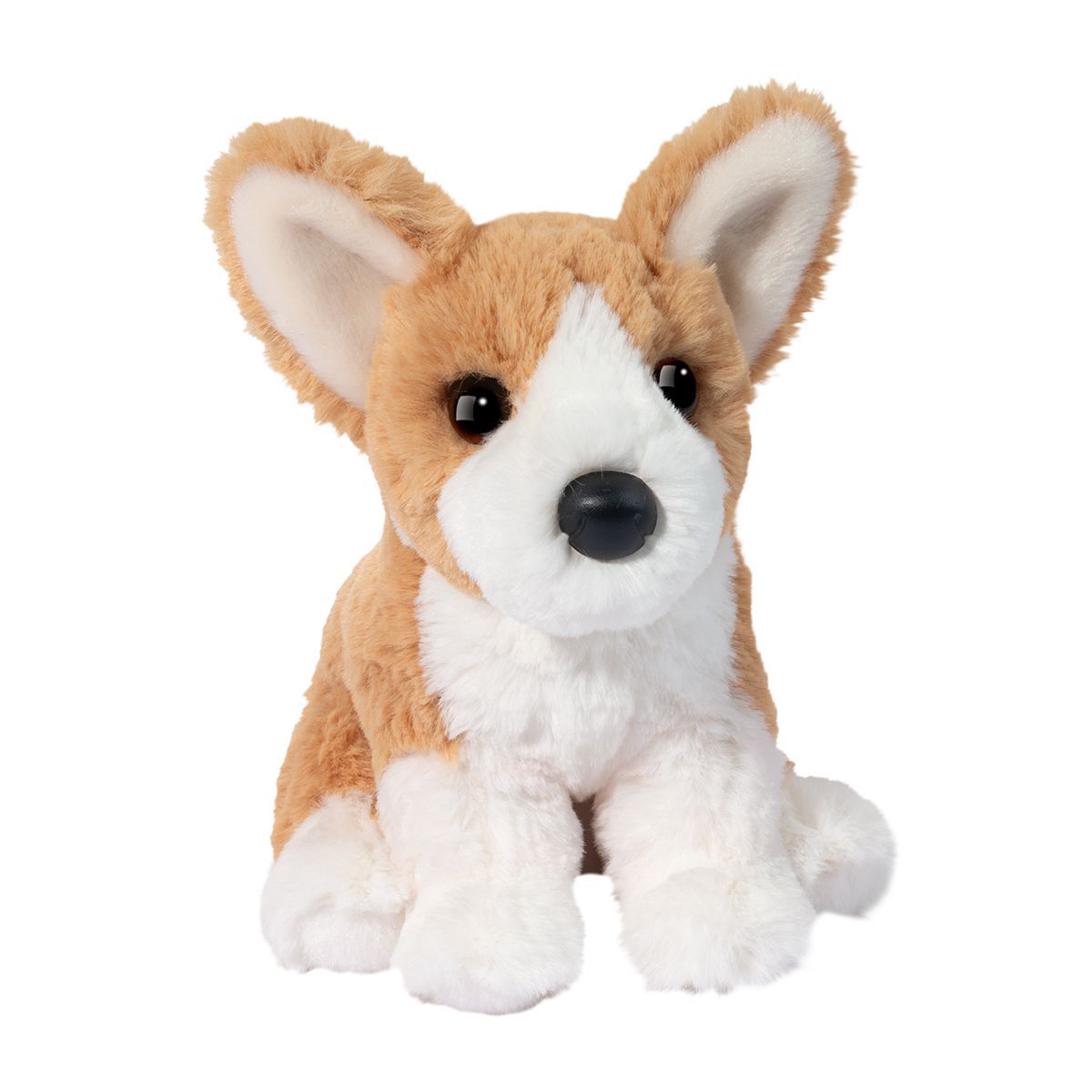 DOUGLAS - Cheekie the Soft Mini Corgi Dog Plush, Colour: Beige &amp; Blanc