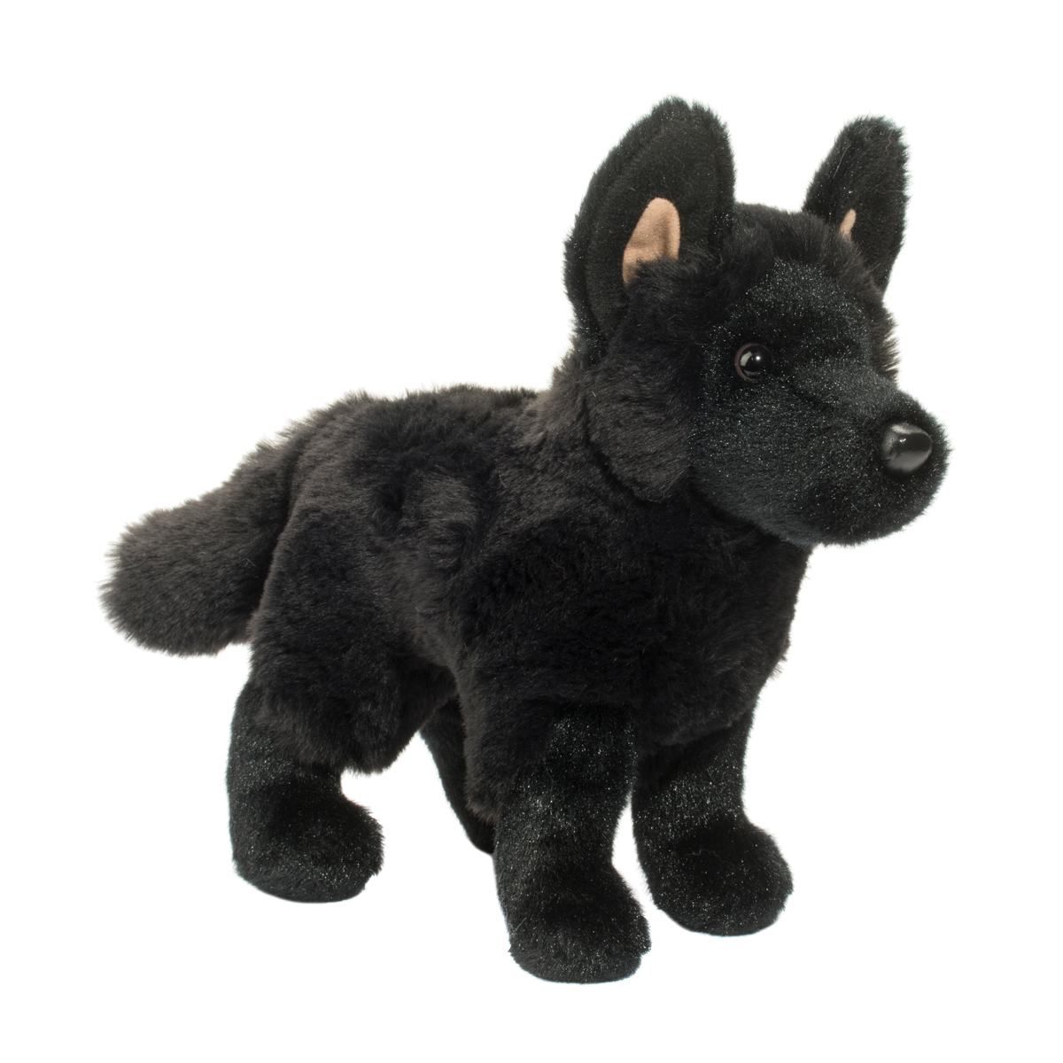 DOUGLAS - Harko the Black German Shepherd Plush, Size: 8''