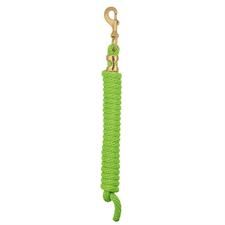 WEAVER - Poly Lead Lime Green Rope with Brass Snap, Size: 10pieds