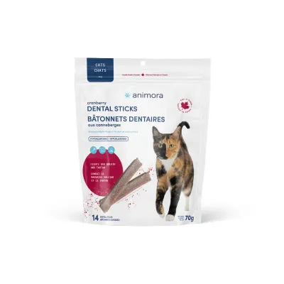 ANIMORA - Cranberry Dental Sticks for Cats