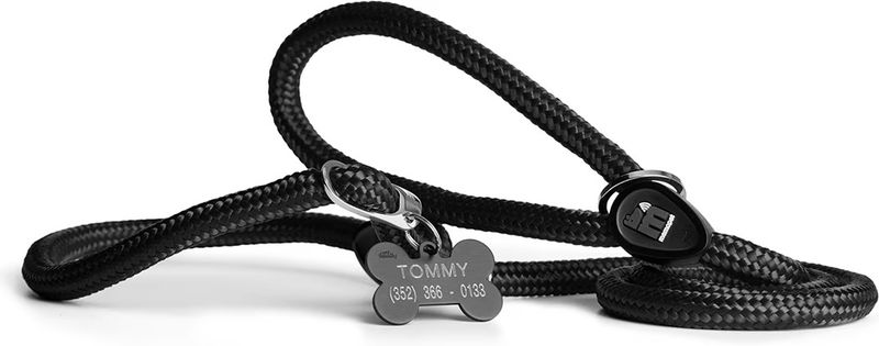 MYFAMILY - Black MemoPet Rope Leash