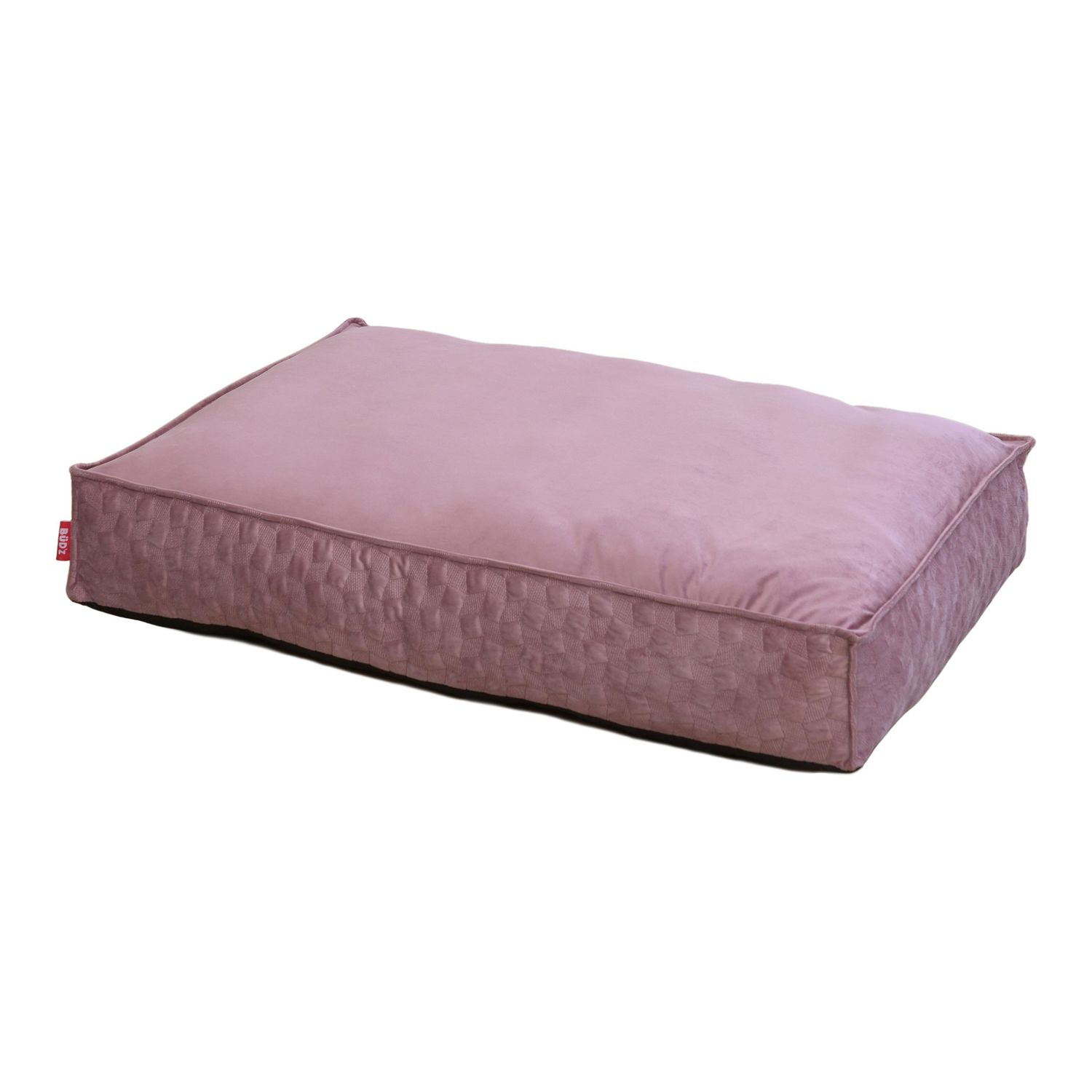 BUD'Z - Cosmos Mauve Pink Flat Cushion Bed, Size: 100 x 70 x 16cm
